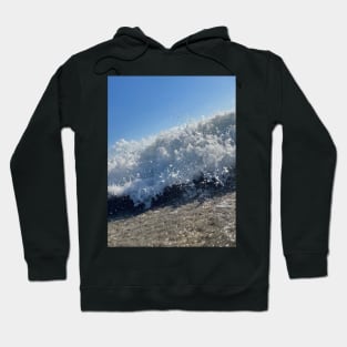 seaside home decor wave and beach lover wall art Photo of a wave for beach home on the beach on a sunny day Hoodie